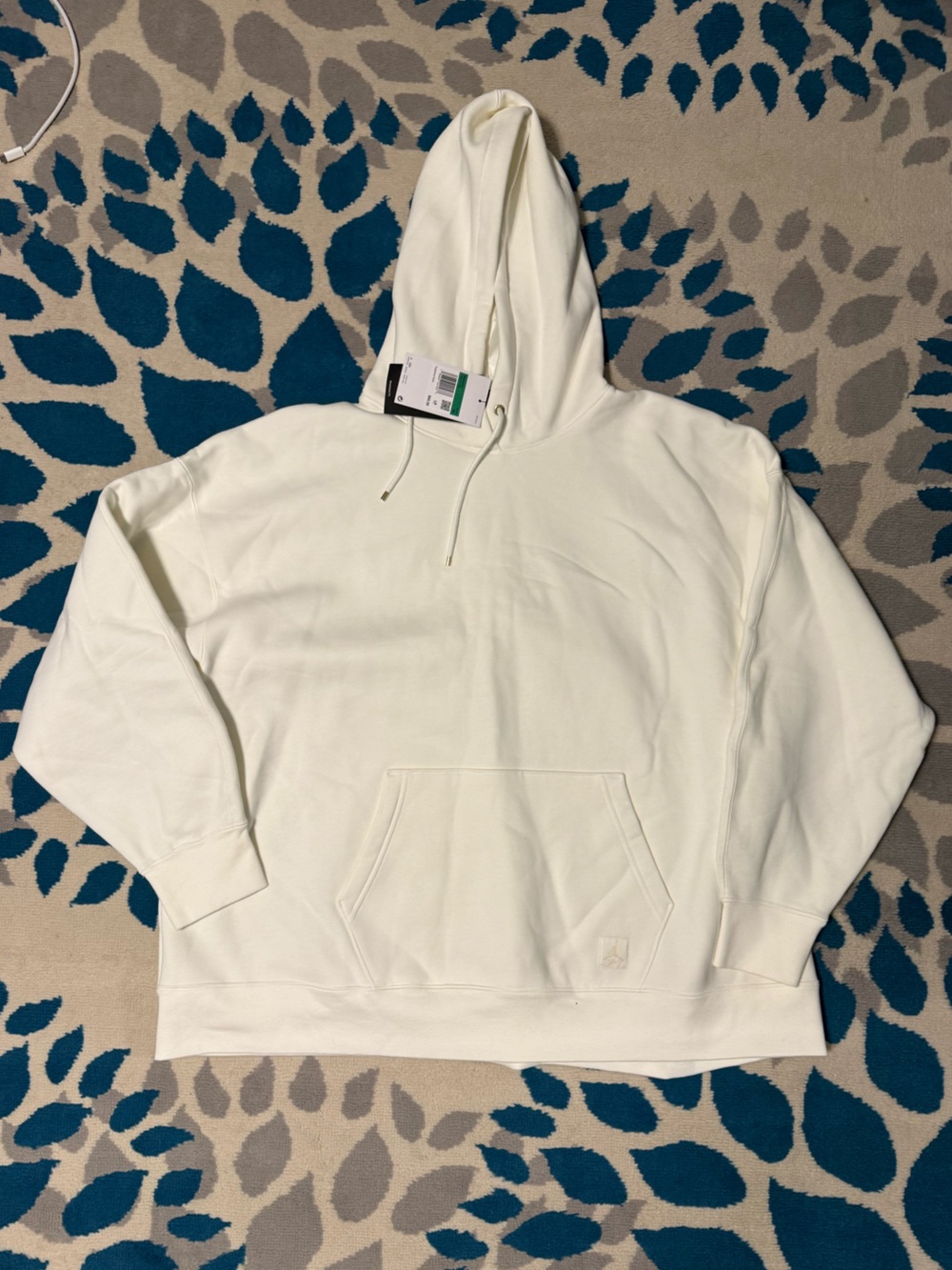 🆕 Air Jordan Flight Fleece Pullover Hoodie 'Sail' Women’s Size XL.